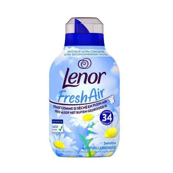 Гипоаллергенный ополаскиватель Lenor Sensitive 476 мл (34 стирки)