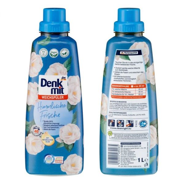 Ополаскиватель для стирки DenkMit Райская свежесть 1 л