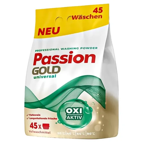 Стиральный порошок универсальный Passion Gold 2,7кг (45 стирок)